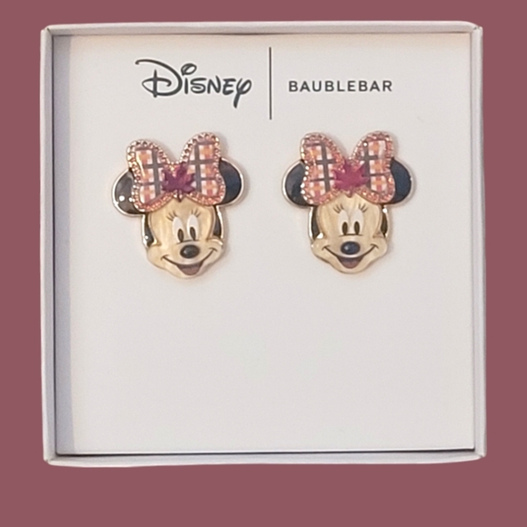 Disney BaubleBar Minnie Mouse 3D Earrings - Picture 1 of 7